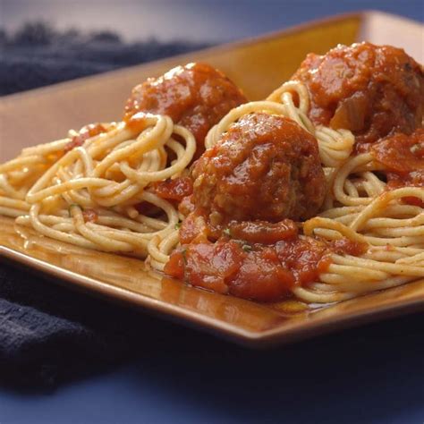 eating well spaghetti and meatballs